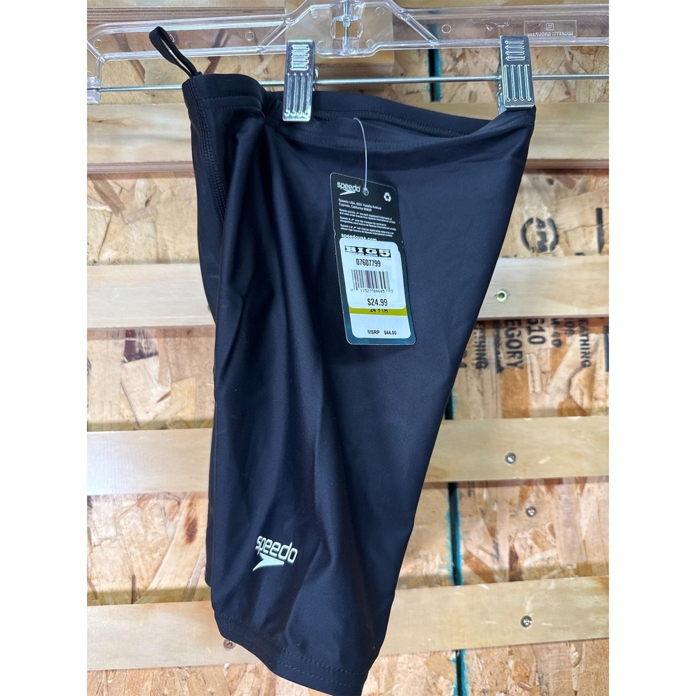 Speedo Kids' Powerflex Performance Jammers - Black, 24, 24 YTH